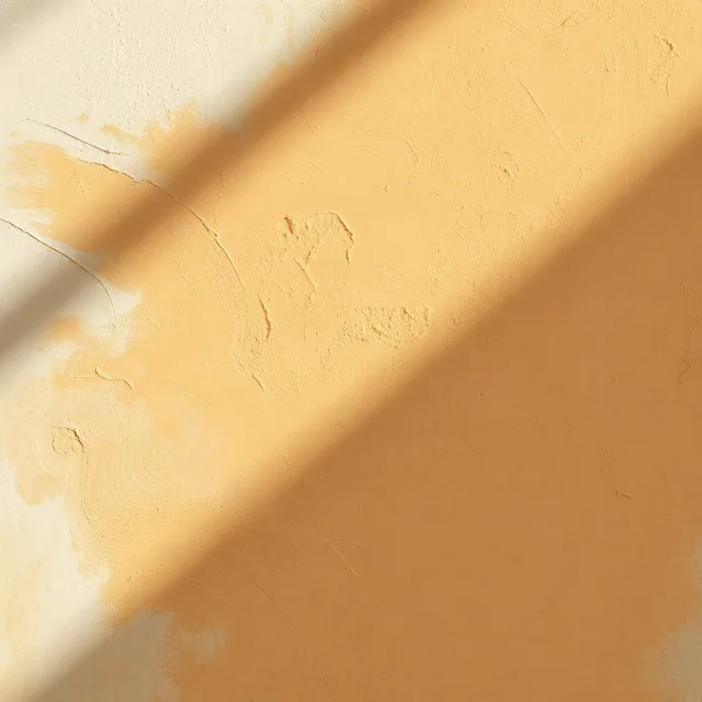 Stesura di stucco a spatola, con la texture delle passate